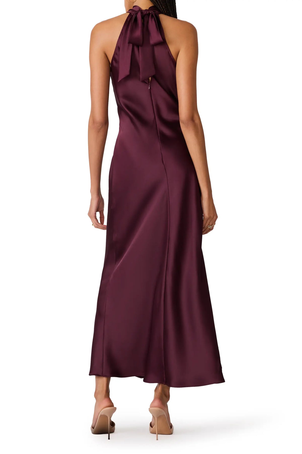 Lara Satin Bias Cut Maxi Dress - Steve Madden