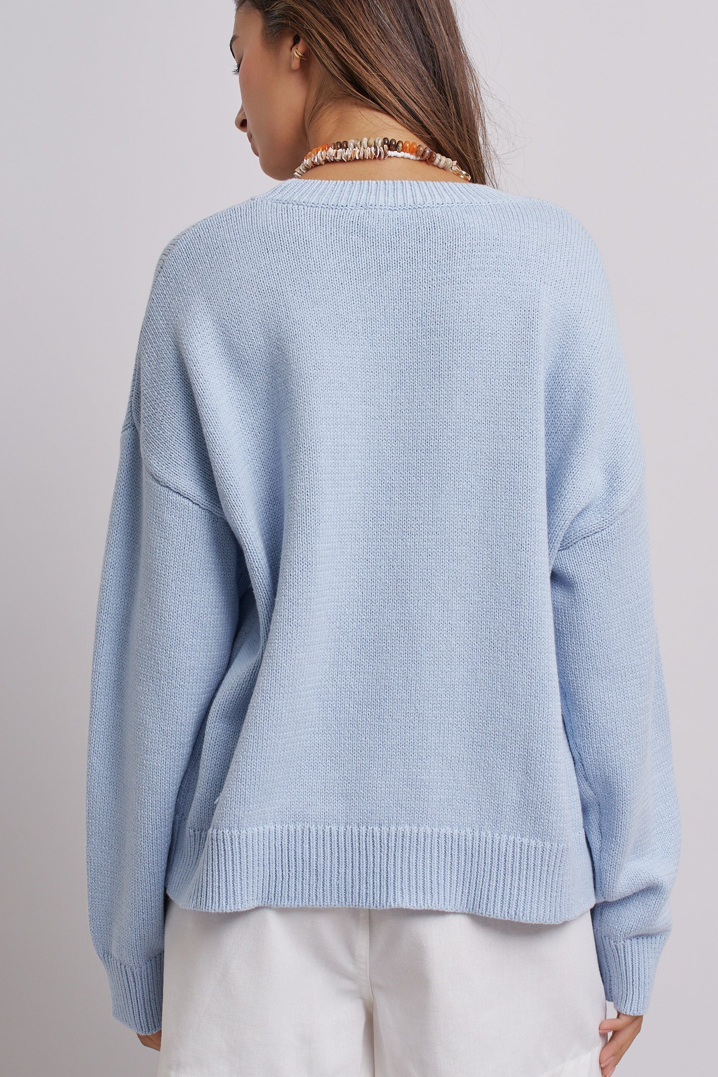 Seaside Sardine Oversized Knit Sweater -PRE ORDER