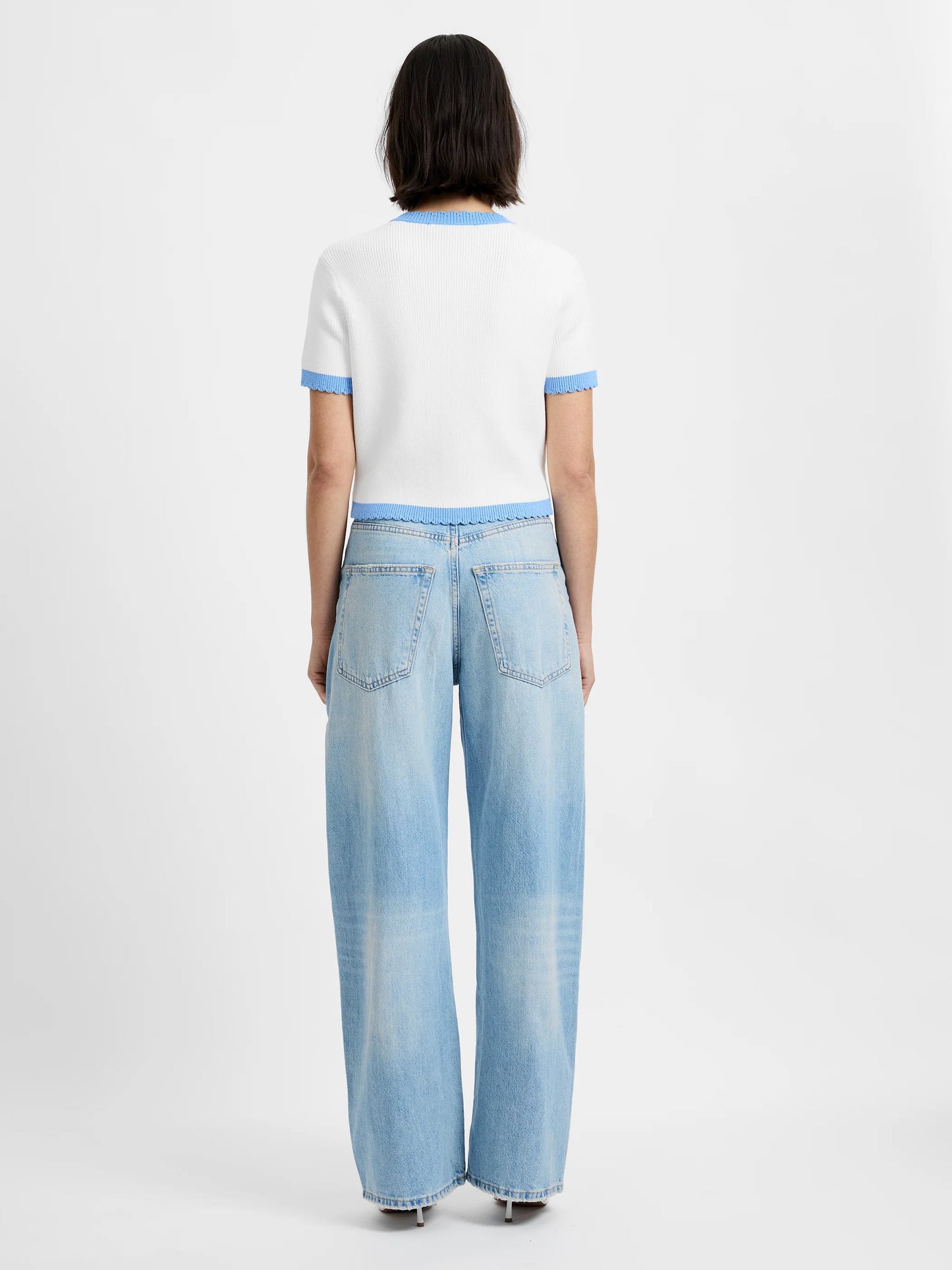 Bennett Rib Knit Short Sleeve Top