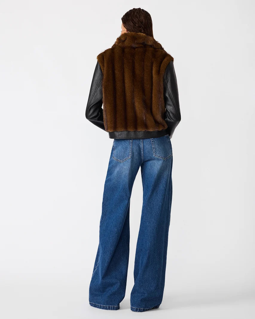 Ryland Jacket Fur Print - Steve Madden