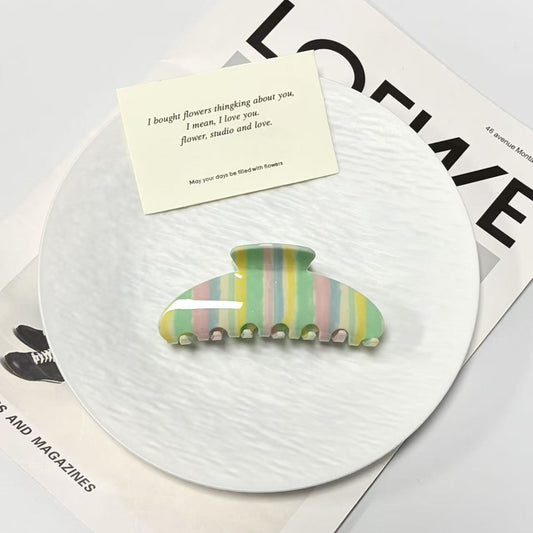 Sweet Stripe Claw Clip