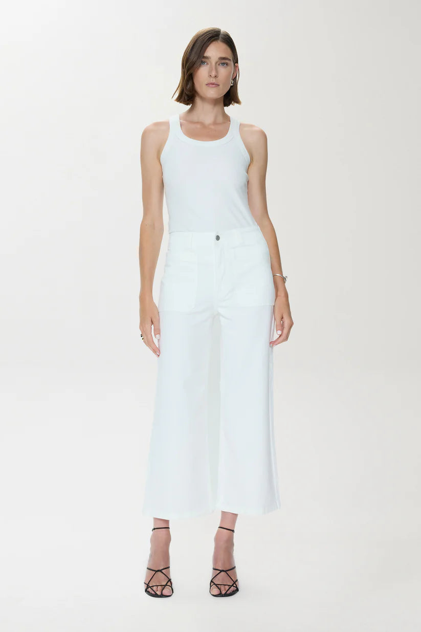 Pistola - Zooey Patch Pocket Utility Pant, Le Blanc