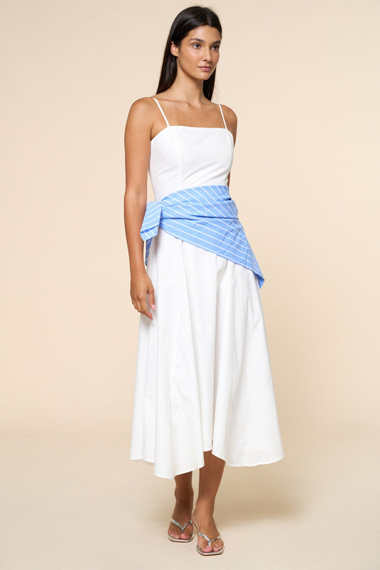 Bandana Sleeveless Tie Maxi Dress