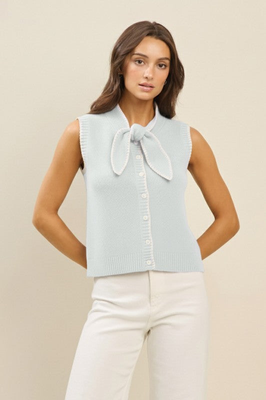 Bow Sweater Vest