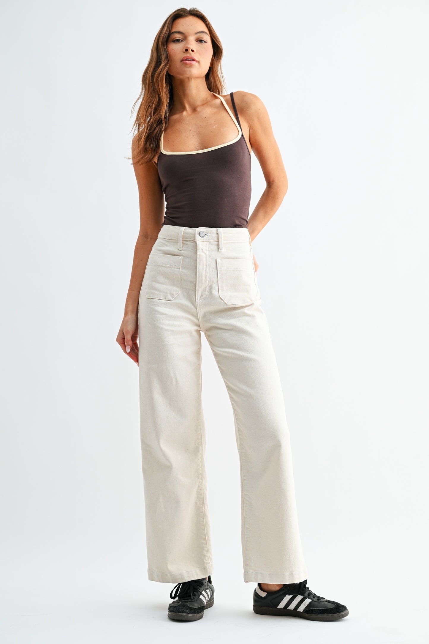 Patch Pocket Wide Leg