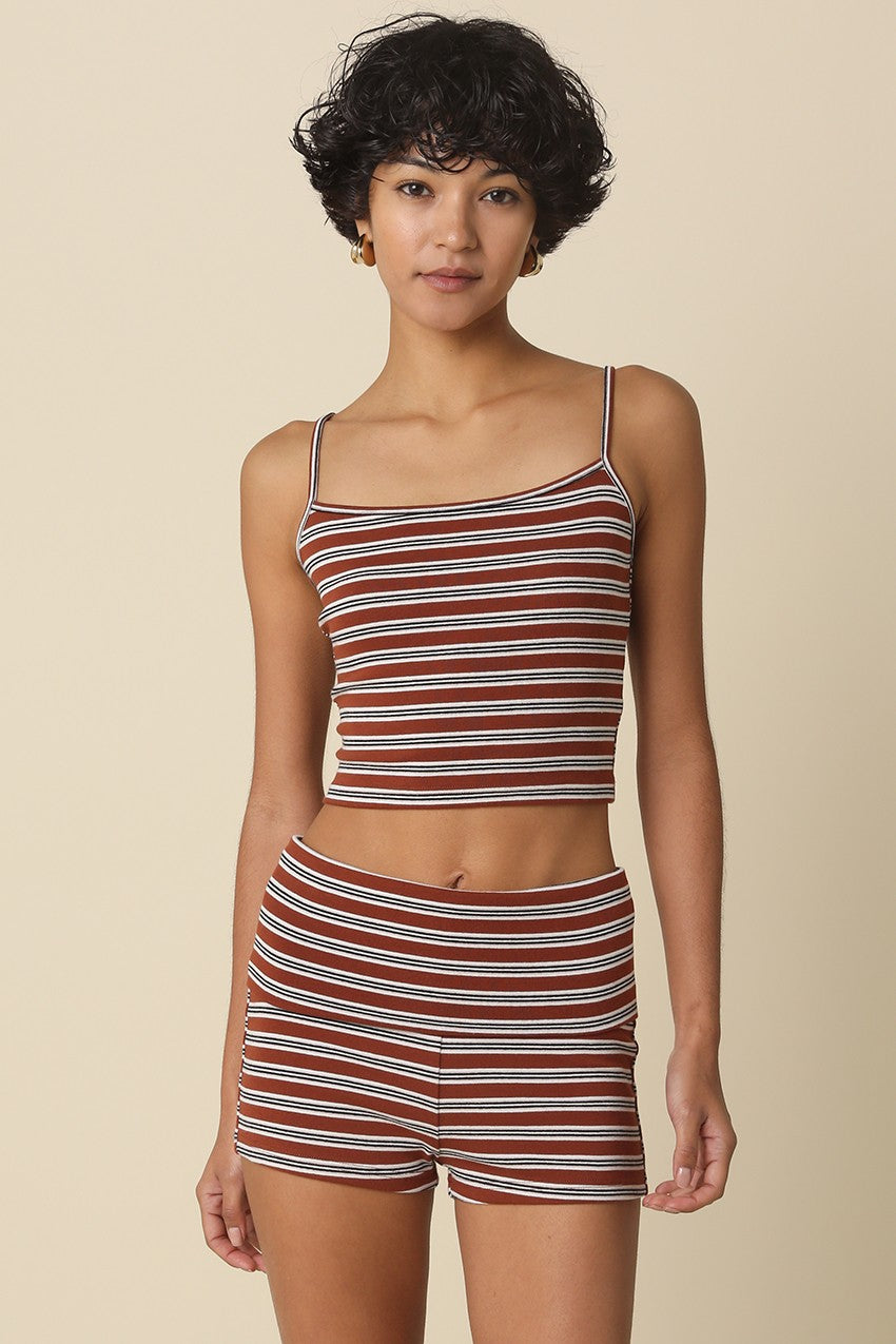 Jane Ribbed Stripe Two-Piece Set