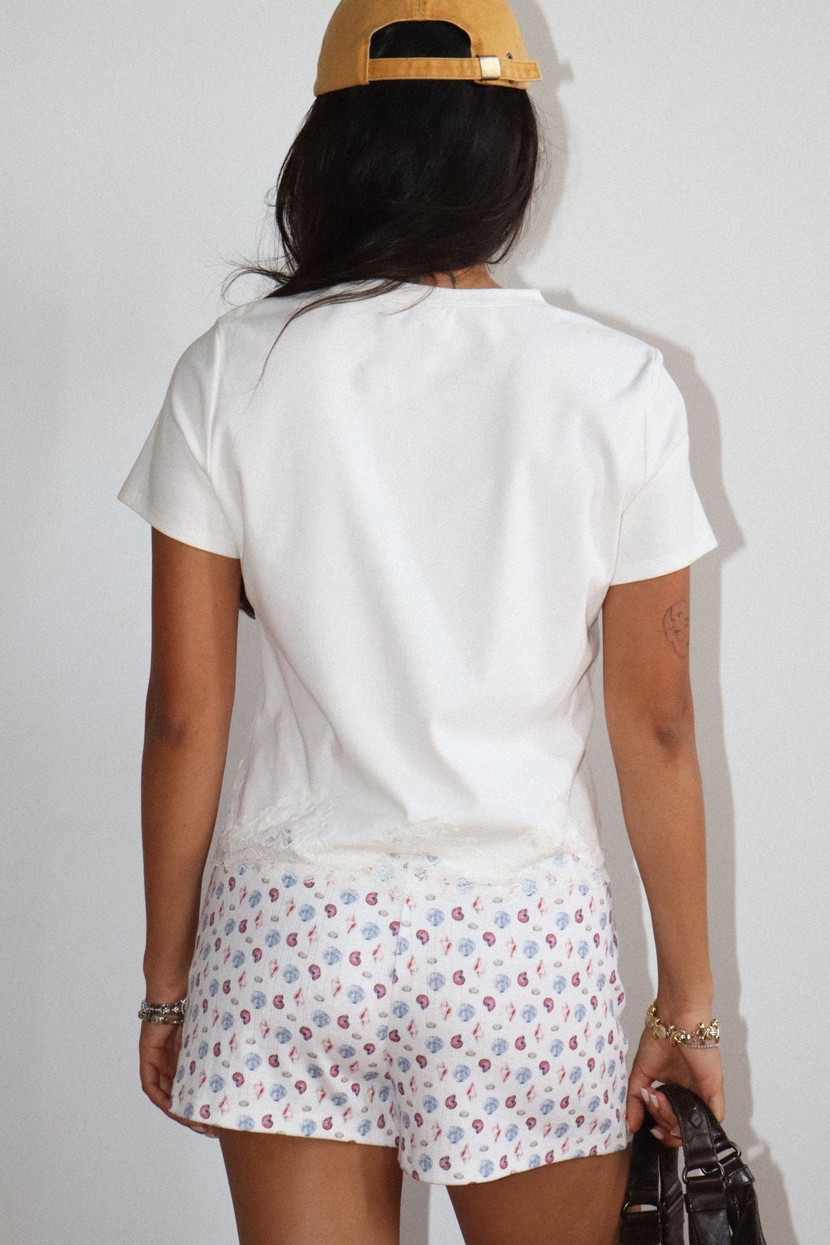 Lace Trim Short Sleeve Tee