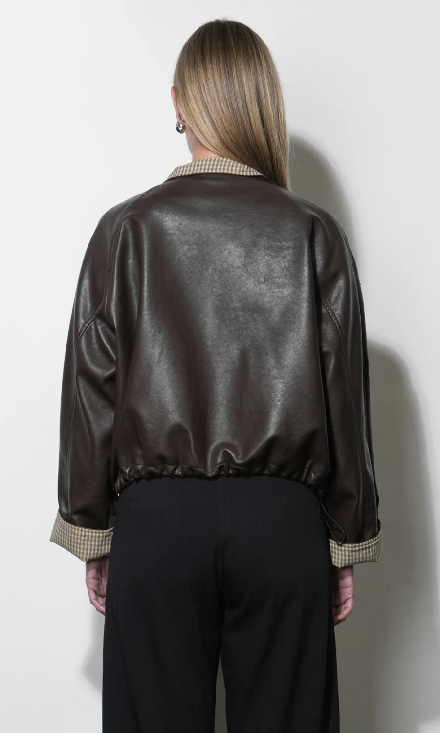 Tania Faux Leather Jacket W/ Tote
