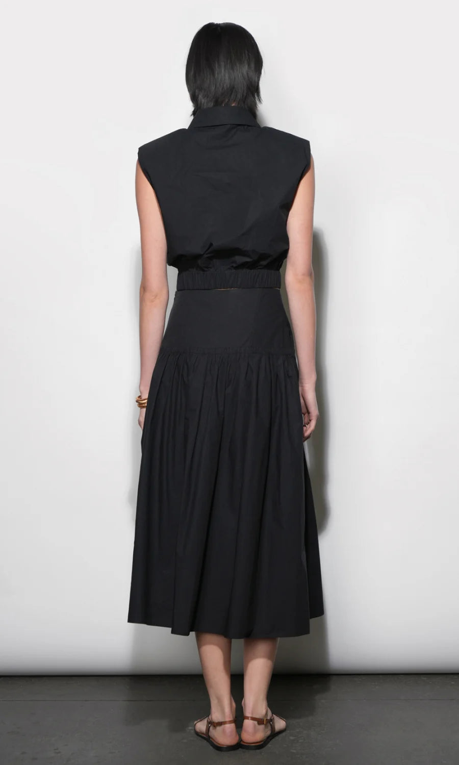 Oren Poplin Midi Skirt