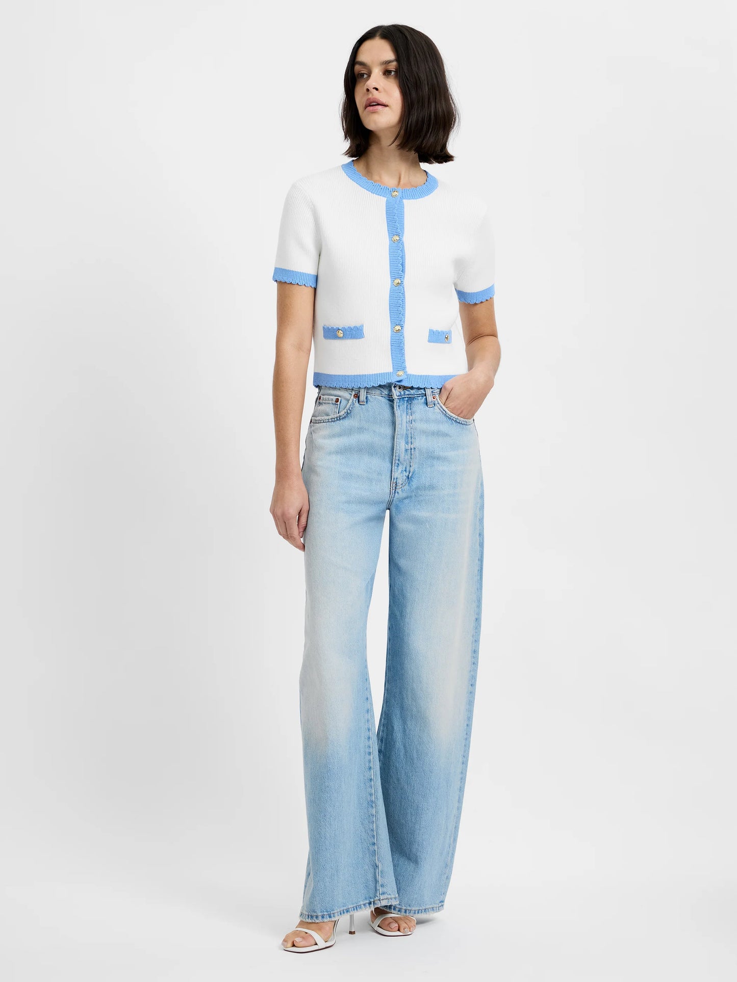Bennett Rib Knit Short Sleeve Top