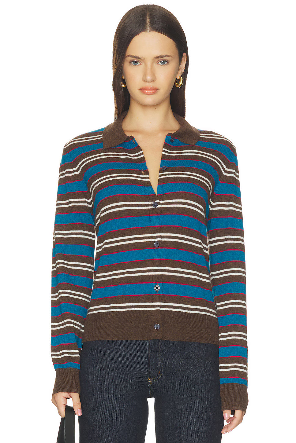 Lyvia Long Sleeve Merino Polo Cardigan